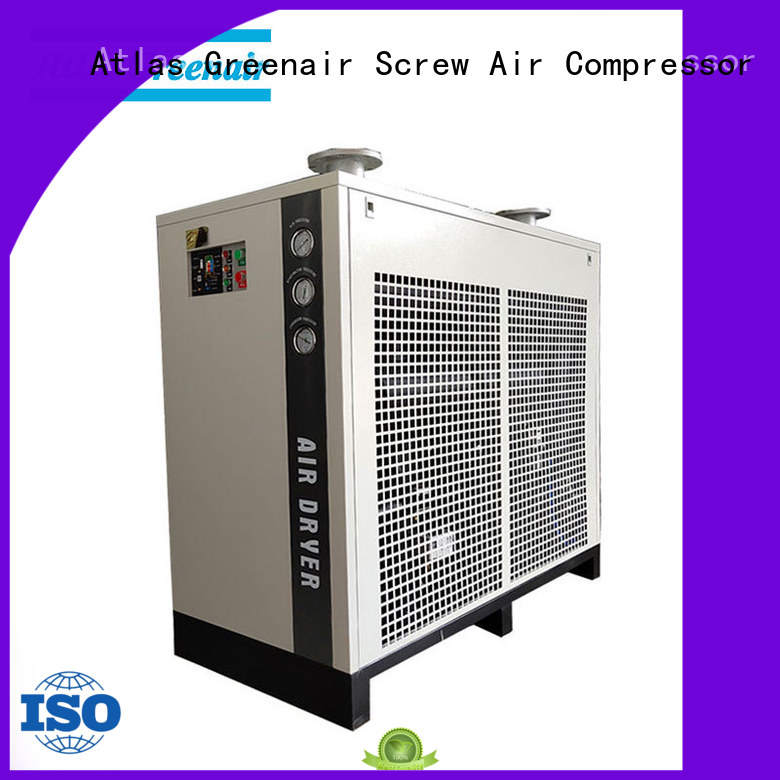 Proveedor de secador de aire refrigerado con compresor de aire de tornillo Atlas Greenair al por mayor