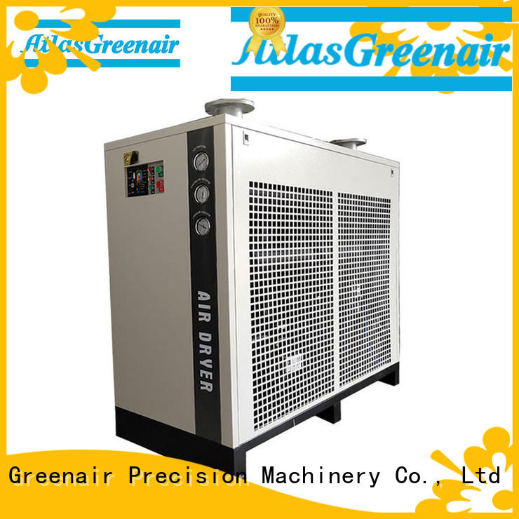 Atlas Greenair Screw Air Compressor refrigerated air dryer with a superior electronic drain valve for sale