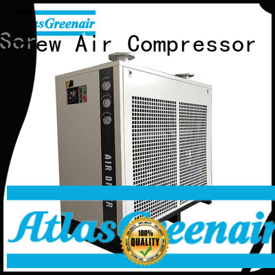 Secador de aire refrigerado con compresor de aire de tornillo Atlas Greenair con válvula de drenaje electrónica superior a la venta