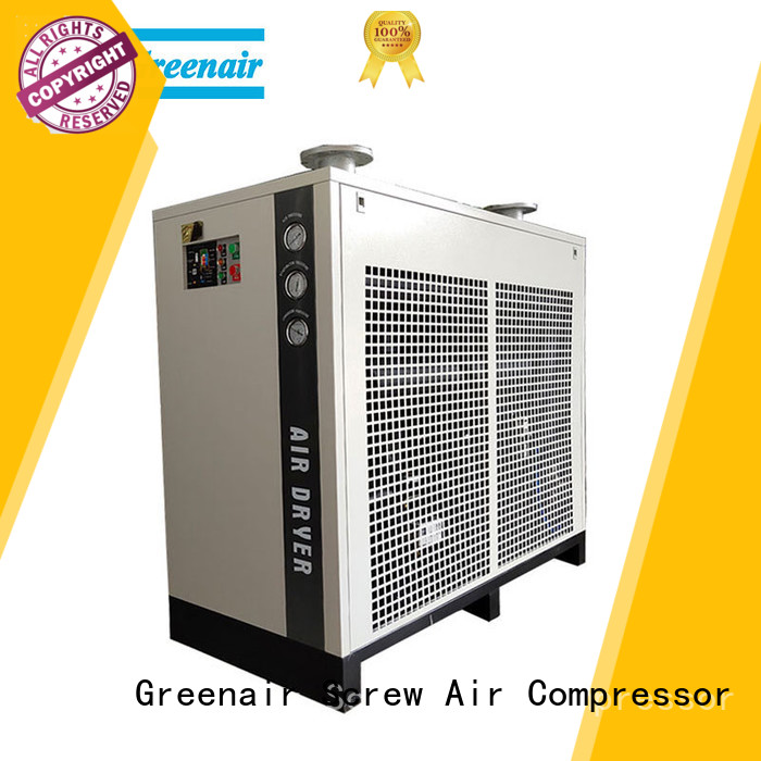 Secador de aire refrigerado de alta gama con compresor de aire de tornillo Atlas Greenair con válvula de drenaje electrónica superior a la venta