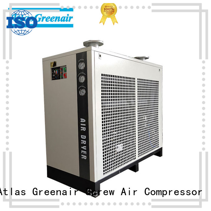 Proveedor de secador de aire refrigerado de alta gama con compresor de aire de tornillo Atlas Greenair a la venta