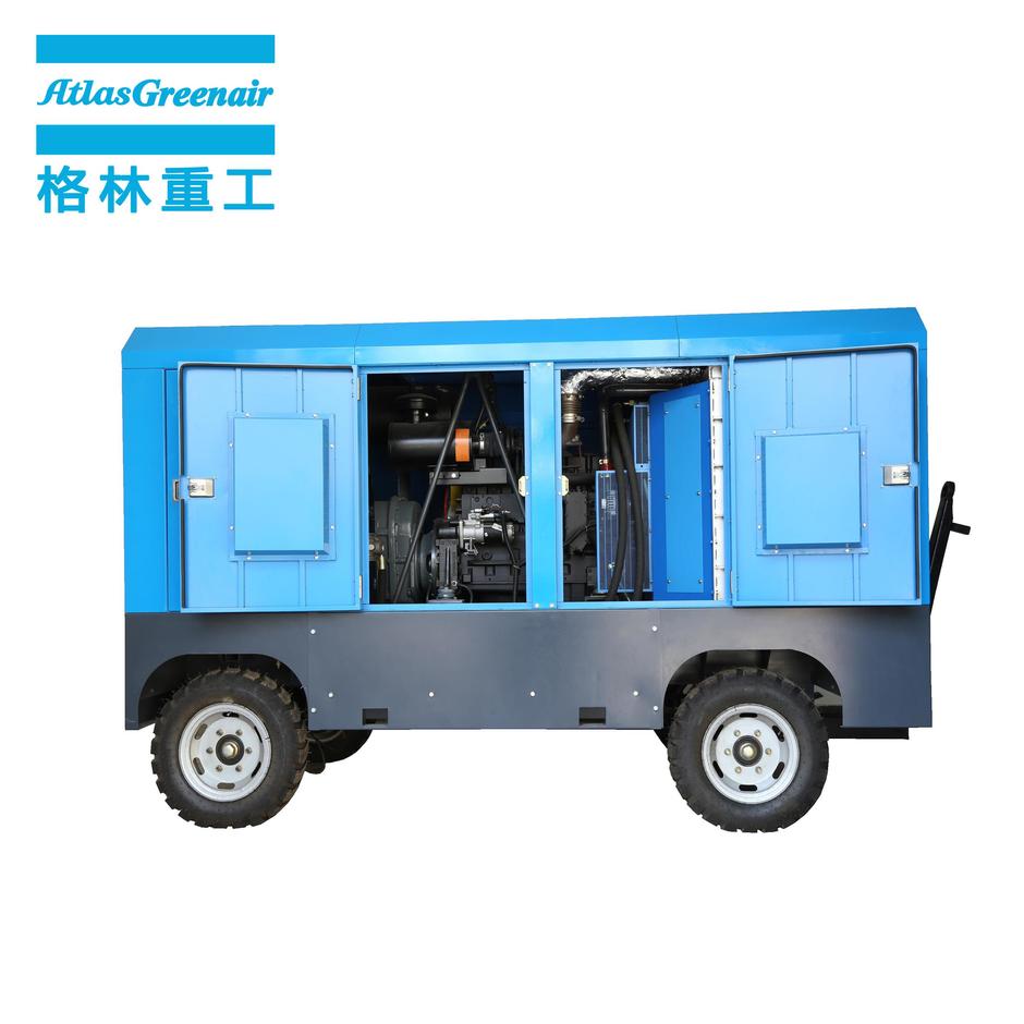 DM Series Portable Diesel Engine Mobile Rotary Screw Air Compressor