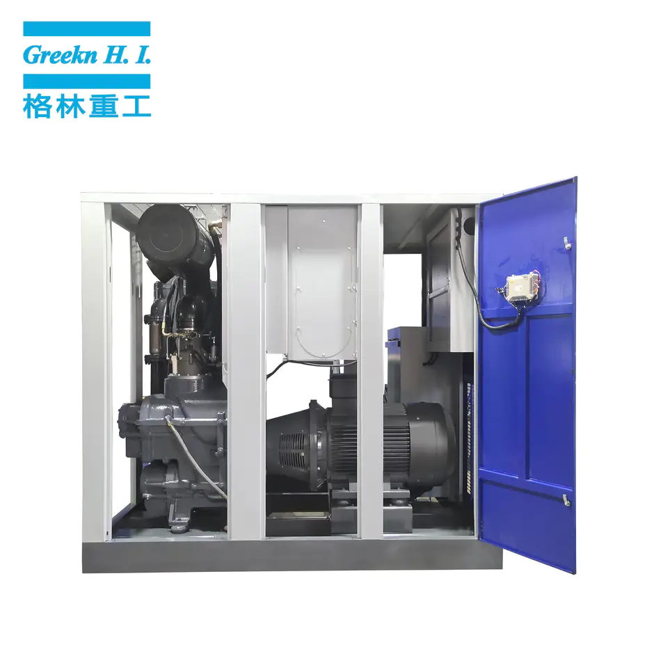 GM132+(4) PM Motor Variable Speed Low Pressure Screw Air Compressor 4BAR