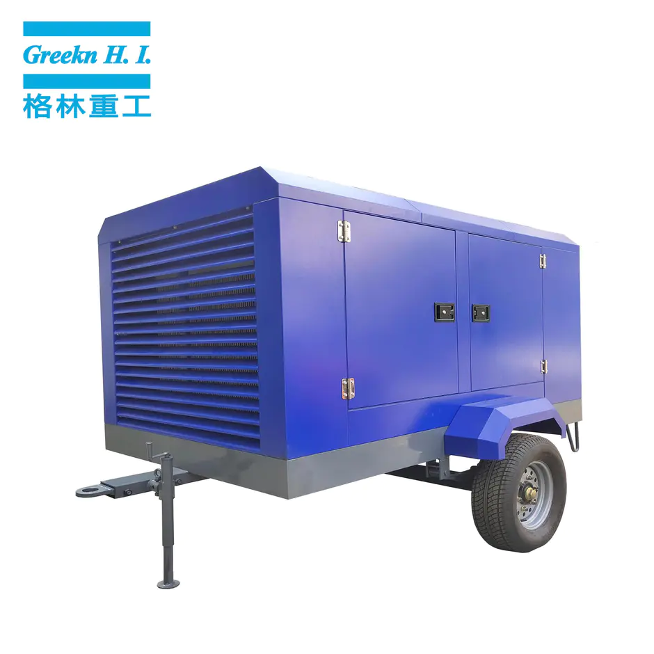 Greenair EM12/10 12m3/min 10Bar Electrical Mobile Screw Air Compressor