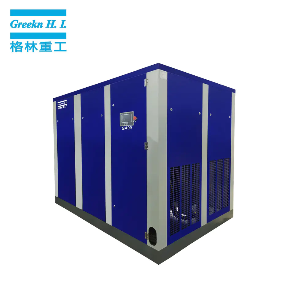 Greenair GA90 90kW 125HP High Efficiency Screw Type Direct Drive Air Compressor