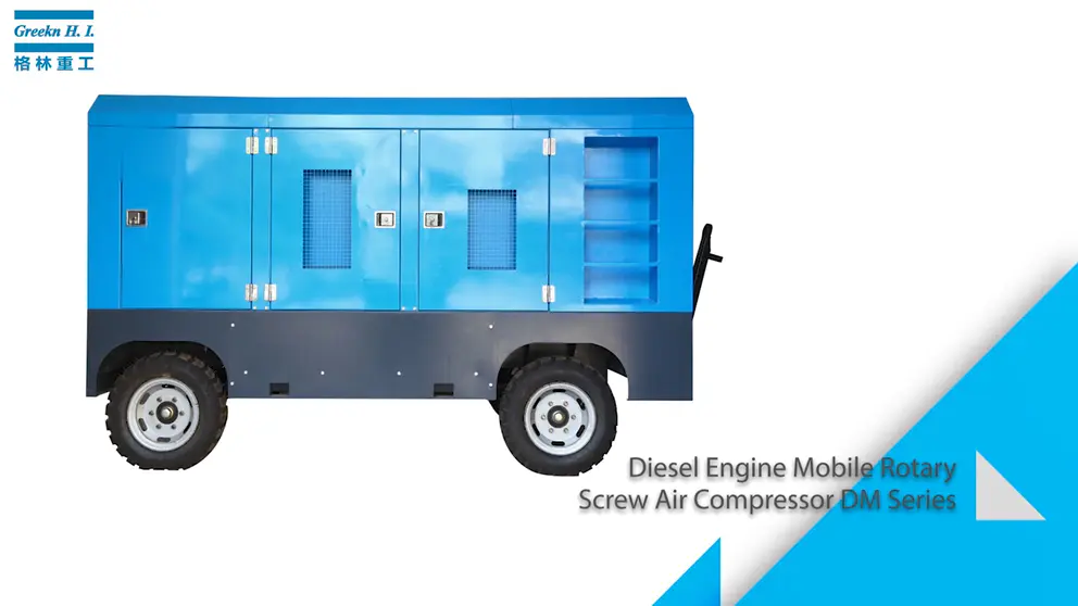 Greenair diesel engine portable compressor