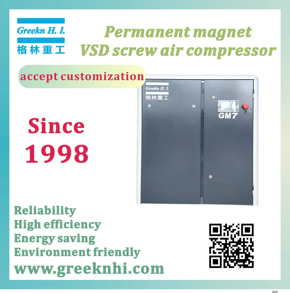 GM7 7.5KW Permanent magnet motor screw air compressor