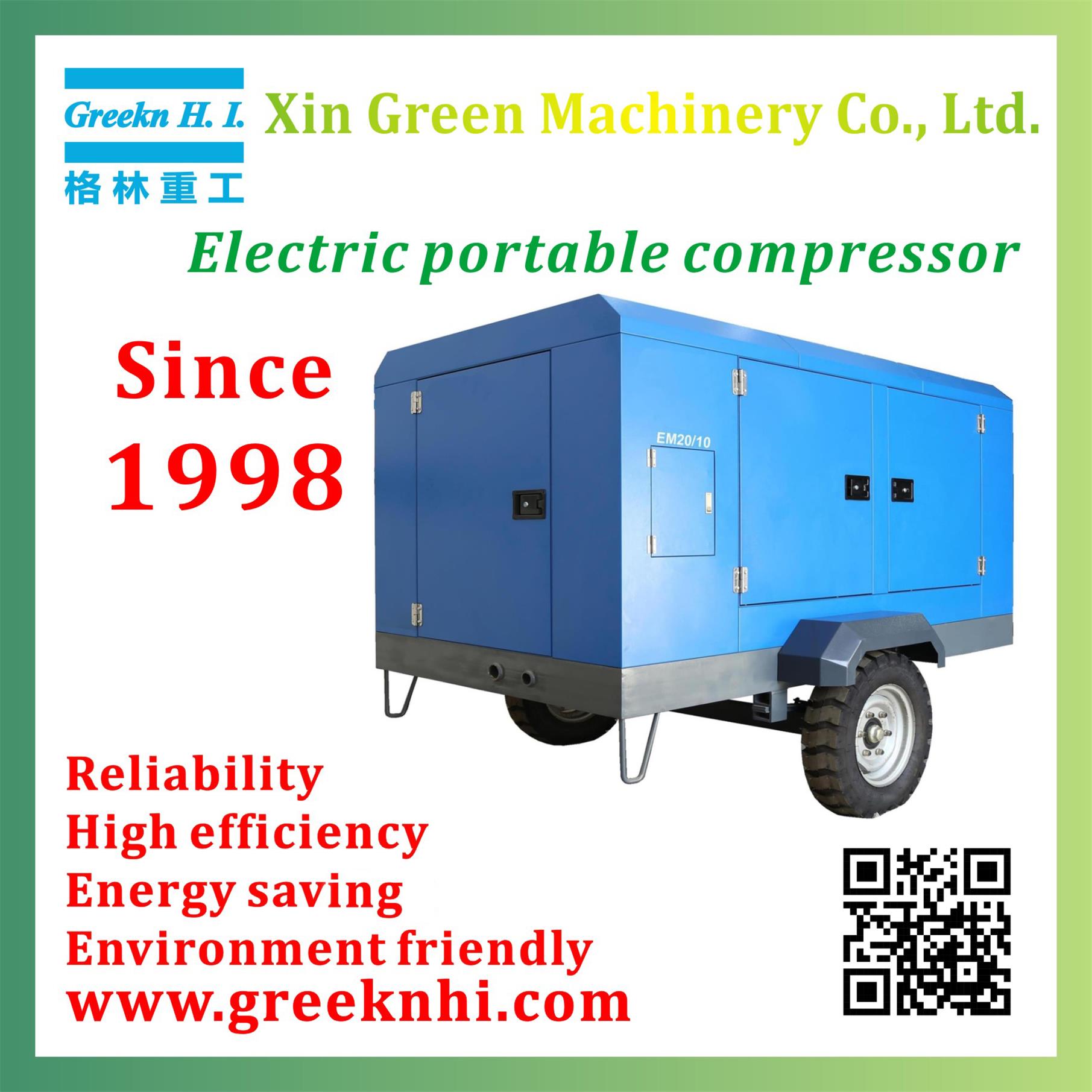 Greeknhi EM20/10 Electrical Portable Screw Air Compressor 20m3/min 10bar