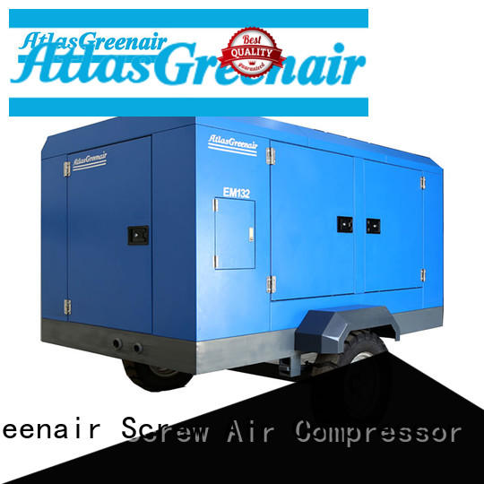 Atlas Greenair Screw Air Compressor portable screw compressor easy maintenance wholesale