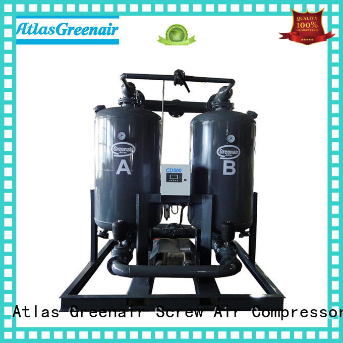 high end desiccant dryer with an air compressed actuated valve for tropical area