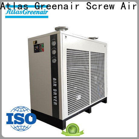 Secador de aire Atlas Greenair Screw Air Compressor para compresor con una válvula de drenaje electrónica superior para áreas tropicales