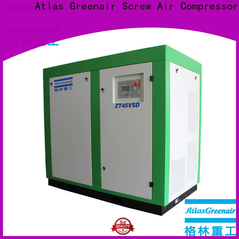 Atlas Greenair Screw Air Compressor top oil free rotary screw air compressor with high efficient air end for tropical area