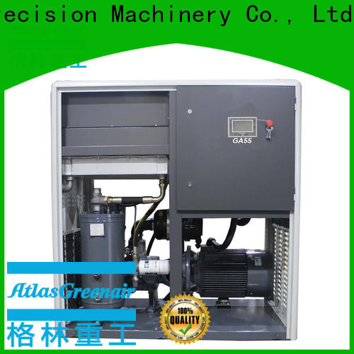 two stage fixed speed rotary screw air compressor with an oil content for tropical area