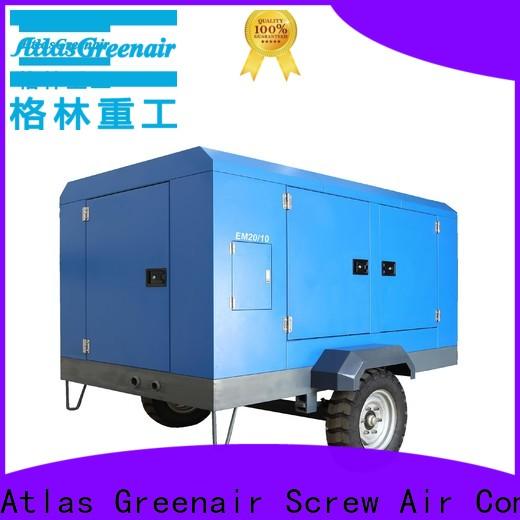 latest portable screw compressor with three stage oil-air separator for sale