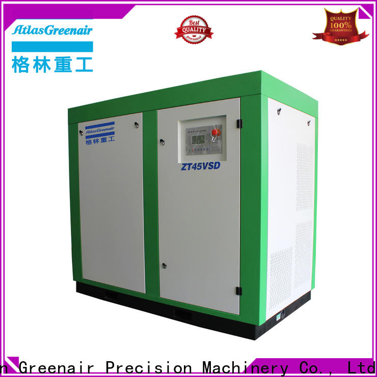 custom oil free rotary screw air compressor with high efficient air end customization