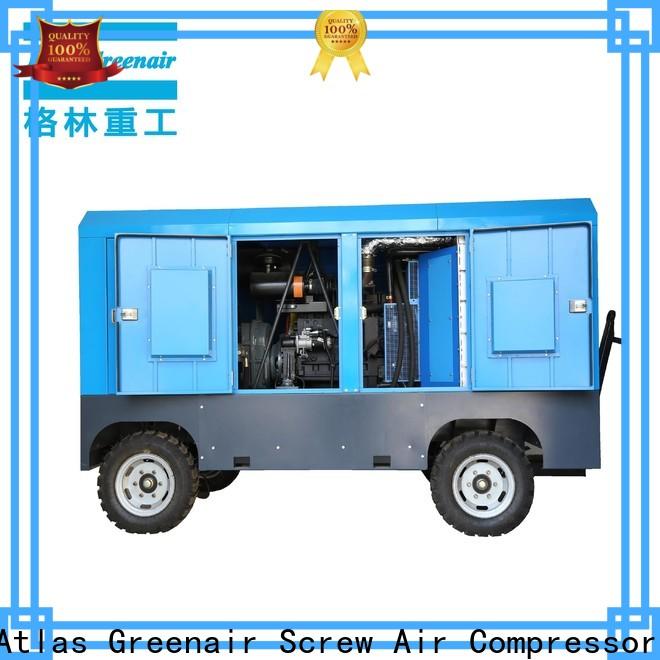 rotary portable diesel air compressor with intelligent control system design