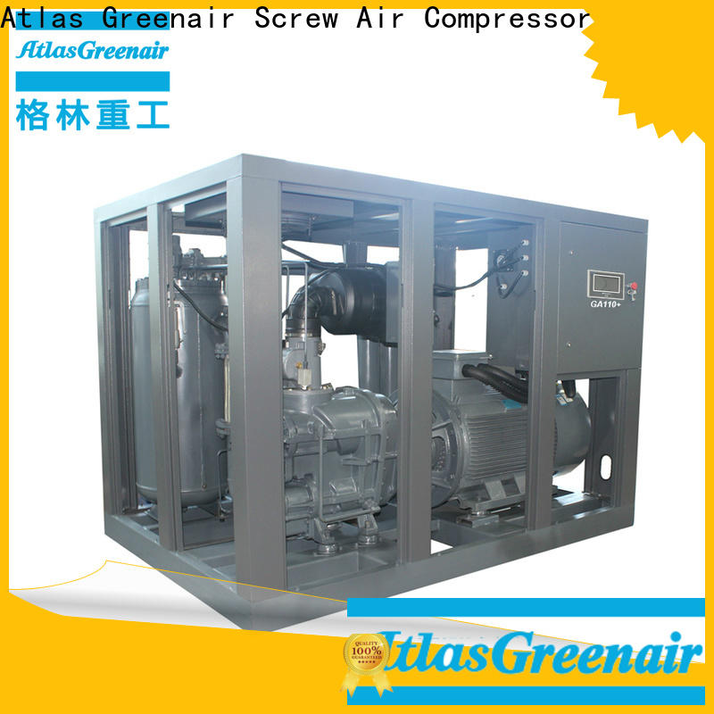 Atlas Greenair Screw Air Compressor high quality atlas copco screw compressor for busniess for tropical area
