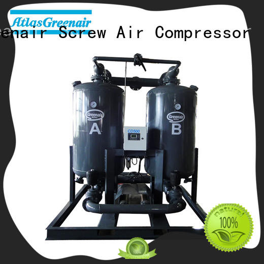 Atlas Greenair Screw Air Compressor best desiccant air dryer supplier for a high precision operation