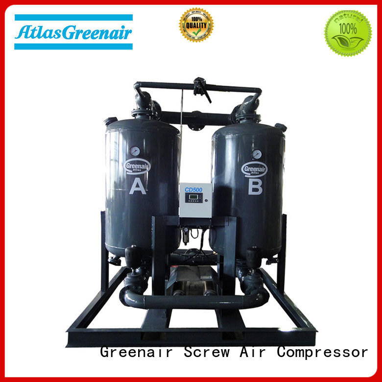Atlas Greenair Screw Air Compressor best desiccant air dryer company for a high precision operation