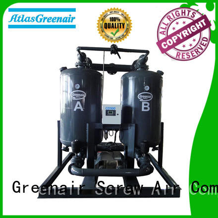 cd twin tower desiccant air dryer cd for tropical area Atlas Greenair Screw Air Compressor