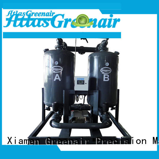 Atlas Greenair Screw Air Compressor efficient desiccant air dryer for a high precision operation