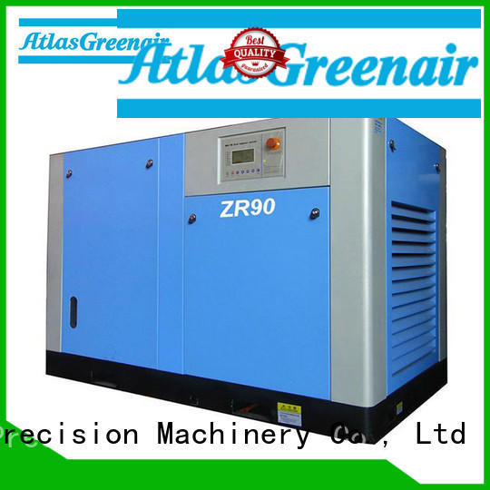 Atlas Greenair Screw Air Compressor efficient oil free rotary screw air compressor with high efficient air end for sale