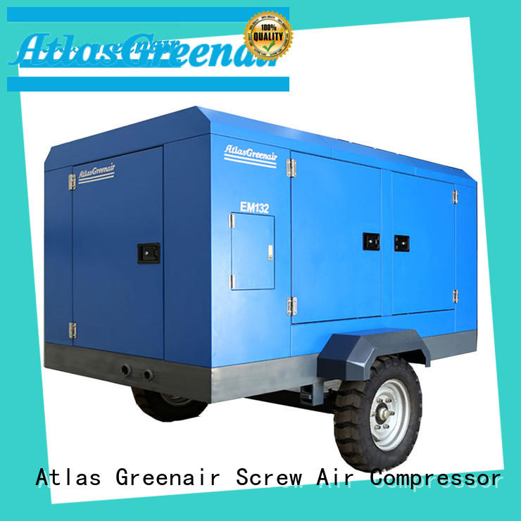 Atlas Greenair Screw Air Compressor customized portable rotary screw compressor for tropical area