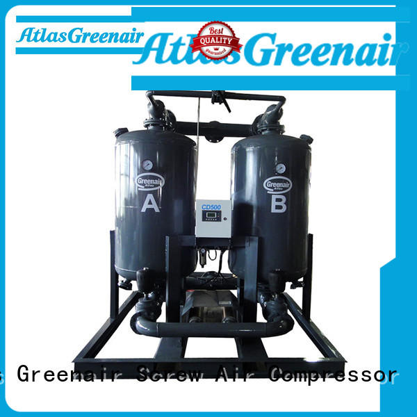 Atlas Greenair Screw Air Compressor top desiccant air dryer supplier for a high precision operation